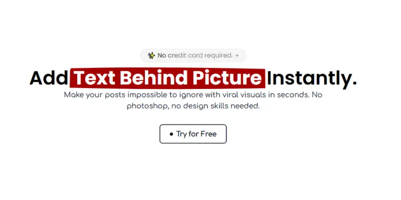 Easiest Tool to Put Text Behind Images Free